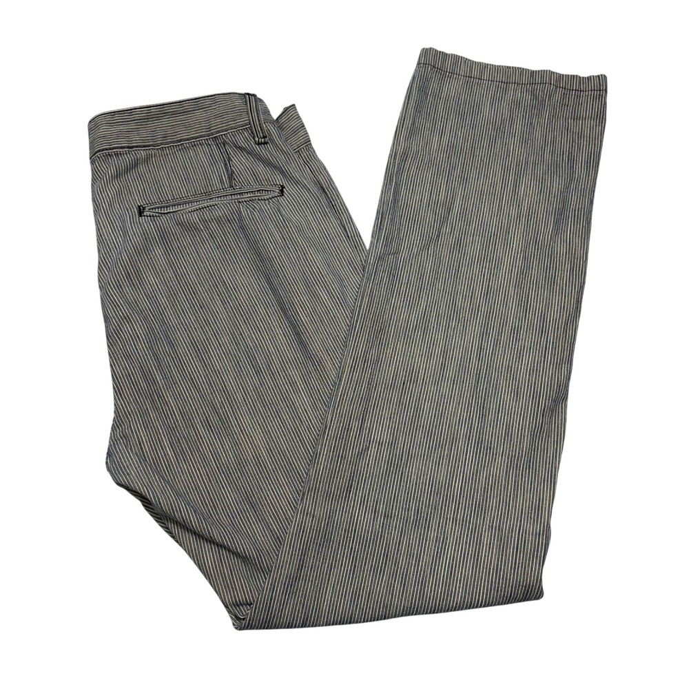 Rag & Bone Chino Pants Mens 30 Blue White Rail Stripe Cotton Made in USA Rail